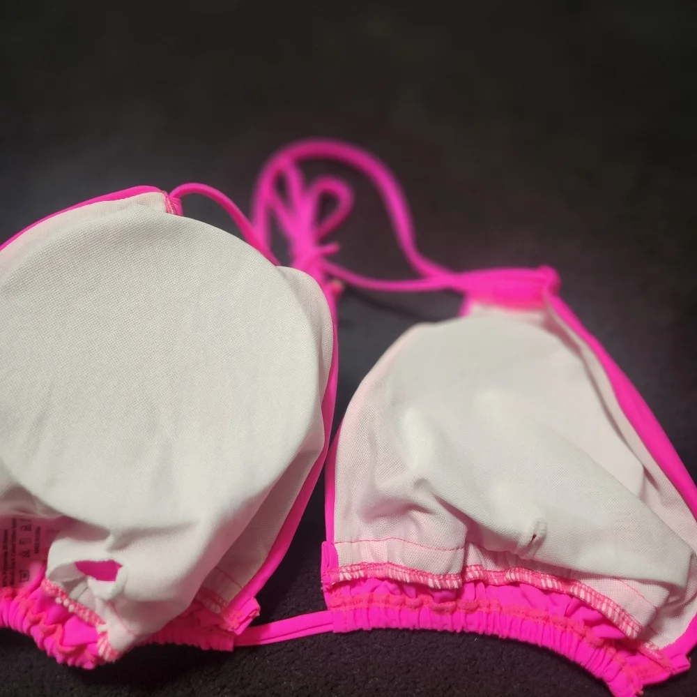 Zaful Hot Pink String Bikini M/L